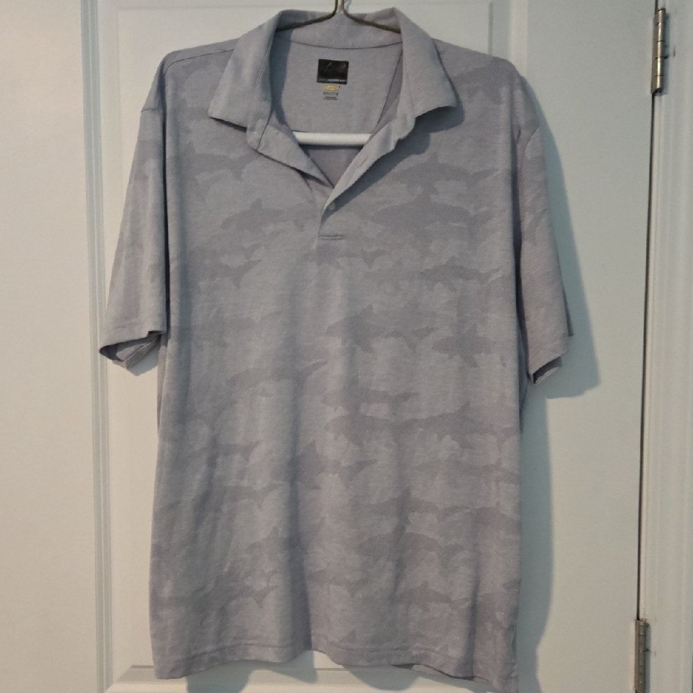 Greg Norman Collection Light Gray Polo Shirt